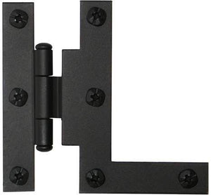 Acorn AH4BQ: 3 inch HL Hinge, 3/8 inch Offset in Smooth Iron (Pair)