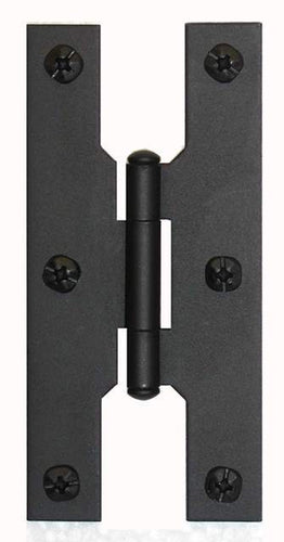 Acorn AH5BQ: 4 inch H Hinge in Smooth Iron (Pair)