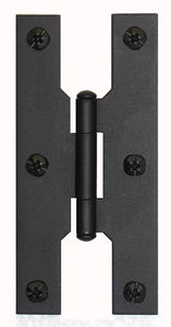 Acorn AH5BQ: 4 inch H Hinge in Smooth Iron (Pair)