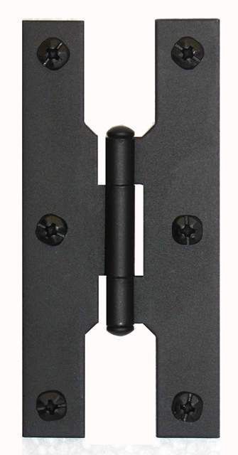 Acorn AH5BQ: 4 inch H Hinge in Smooth Iron (Pair)