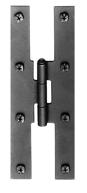 Acorn AH7BQ: 7 inch H Hinge in Smooth Iron (Pair)