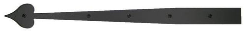 Acorn AHRBP: 22.25 inch Heart Dummy Strap Hinge in Smooth Aluminum