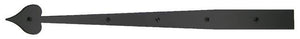 Acorn AHRBP: 22.25 inch Heart Dummy Strap Hinge in Smooth Aluminum