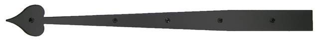 Acorn AHRBP: 22.25 inch Heart Dummy Strap Hinge in Smooth Aluminum
