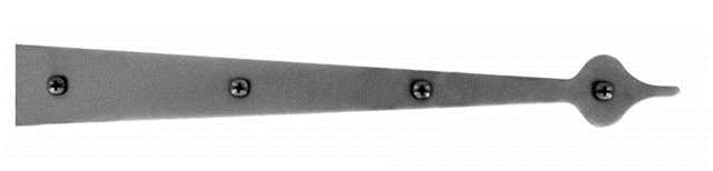 Acorn AIBBP: 14 inch Spear Dummy Strap Hinge in Smooth Iron