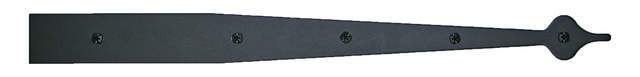 Acorn AIDBP: 18.75 inch Spear Dummy Strap Hinge in Smooth Iron