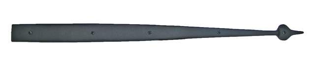 Acorn AIGBP: 31 inch Spear Dummy Strap Hinge in Smooth Iron