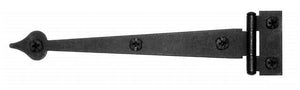 Acorn AIJBQ: 6.5 inch Heart Cabinet Strap Hinge, Flush (Pair) in Smooth Iron
