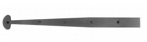 Acorn AIMBP: 21.25 inch Bean Dummy Strap Hinge in Smooth Iron