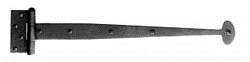 Acorn AINBP: 15.63 inch Bean Strap Hinge in Smooth  Iron