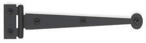 Acorn AIXBQ: 6 inch Bean Cabinet Strap Hinge, Flush Mount (Pair) in Smooth Iron