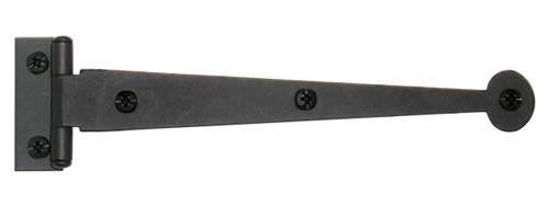 Acorn AIYBQ: 6 inch Bean Cabinet Strap Hinge, Offset (Pair) in Smooth Iron
