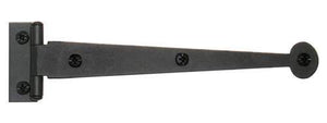 Acorn AIYBQ: 6 inch Bean Cabinet Strap Hinge, Offset (Pair) in Smooth Iron