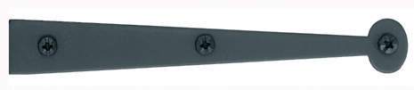 Acorn AIZBP: 6 inch Bean Dummy Cabinet Strap Hinge in Smooth Iron