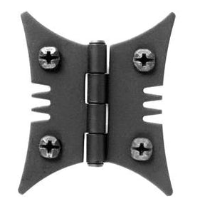 Acorn AJ1BQ: 2 inch Butterfly Cabinet Hinge (Pair) in Smooth Iron