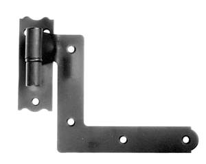 Acorn AK2BI: 5 inch New York Shutter Hinge (2 Pairs for Brick) in Smooth Iron