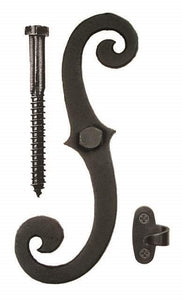 Acorn AK5BQ: 6.75 inch S Curve Shutter Dog for Brick (Pair) in Smooth Aluminum