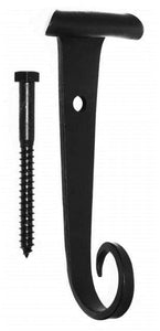 Acorn AKCBQ: 7 inch Scroll Shutter Dog for Wood (Pair) in Smooth Steel