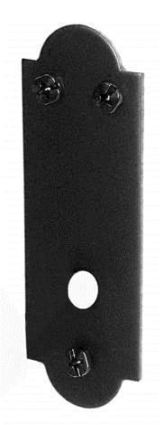Acorn AKNBP: 4.5 inch Shutter Pintle Backplate (Plate Only) in Smooth Iron