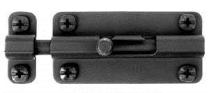 Acorn ALFBP: 4 inch Slide Barrel Bolt in Smooth Iron