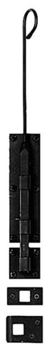 Acorn ALGBP: 12 inch Cane Bolt in Smooth Forged Iron