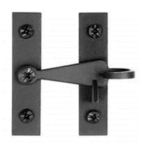 Acorn ALKBR: 2.63 inch Pig Tail Drop Bar Cabinet Latch in Smooth Iron