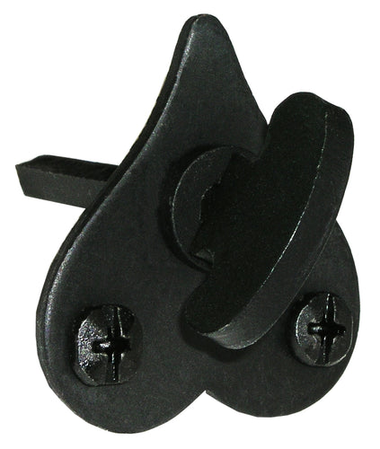 Acorn AMHBP: Heart Turnpiece In Black Smooth Iron