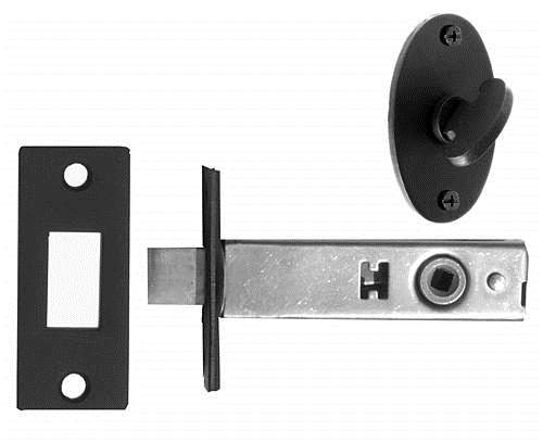 Acorn AMMBP: Bean Turnpiece & Privacy Bolt, 2.75 inch Backset in Smooth Iron