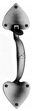 Acorn ATUBD: 12 inch Rim Latch, Dummy Handle and Thumbpiece in Smooth Iron