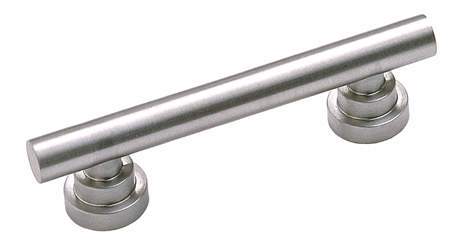 Acorn AZC202-3-BRU: 3 inch Deco Nouveau Cabinet Pull in Brushed Stainless Steel