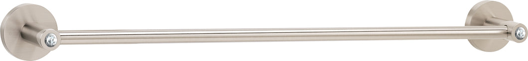 Alno C8320-30-SN 30 inch cc Contemporary I Crystal Towel Bar in Satin Nickel