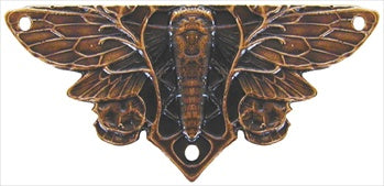Notting Hill Hardware Cicada On Leaves Cabinet Hinge Dark Solid Bronze
