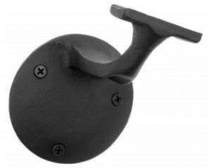 Acorn ACABG: 4.5 inch Wall Rail Bracket in  Black Cast Iron