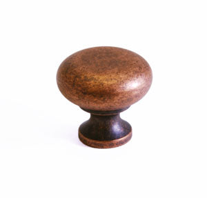 Cliffside: 3/4 Inch Old Copper Solid Brass Knob
