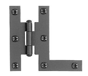 Acorn AH3BQ: 3 inch HL Hinge in Smooth Iron (Pair)