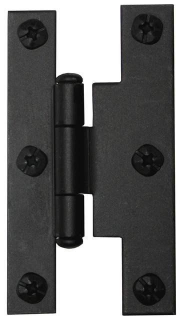 Acorn AH2BQ: 3 inch H Hinge Offset in Smooth Iron (Pair)