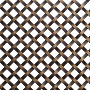 Richelieu Decorative Wire Mesh 36 Inch X48 Inch Antique Brass