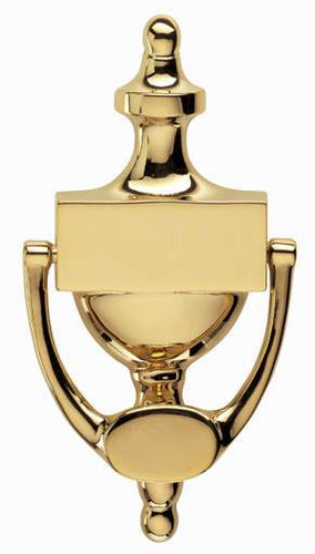Acorn 2154-OLV: Victorian 6 inch Small Door Knocker in Polished Brass