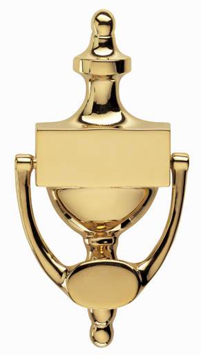 Acorn 2154-OLV: Victorian 6 inch Small Door Knocker in Polished Brass